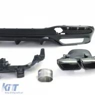 Set di diffusori posteriori sportivi con terminali neri adatti per Mercedes GLS X166 15-19-image-6192713