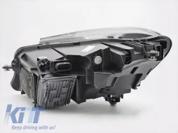 Set di fari a LED tuning adatto per Mercedes Classe S W222 berlina con paraurti anteriore 2013-2017 con base nera, con indicatori di direzione dinamici, con funzione 