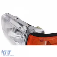 Set di fari con LWR destro + sinistro adatto per Mercedes SL R107 SLC C107-image-6195308