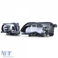 Set di fari H7 incl. motori di regolazione adatto per BMW Serie 3 E46 Sedan Touring 01-05-image-6190730