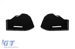 Set di griglia nera lucida adatto per paraurti anteriore Audi A6 S Line 2019–2024-image-6139185