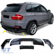 Set di kit carrozzeria performance anteriore e posteriore nero lucido adatto per BMW X5 E70 07-10-image-6207415