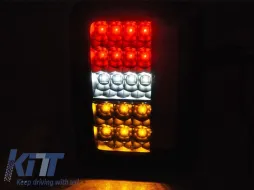 Set di luci posteriori a LED adatto per Jeep Wrangler JK 2007-2018, base fumé, sinistra e destra-image-6151953