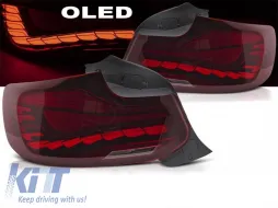 Set di luci posteriori LED adatto per BMW Serie 2 F22 Coupé, F23 Cabriolet 2013-2021, M2 F87 2016-2021, con base rossa, sinistra e destra-image-6151852