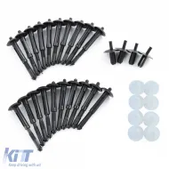 Set di rivestimenti per passaruota Fender flare 4 pezzi adatto per BMW X5 E70 10-13-image-6201377