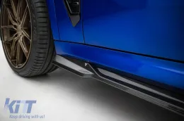 Set di splitter in fibra di carbonio prepreg Maxton Design adatto per BMW X5 M-Pack G05 Facelift dopo il 2023-image-6144603