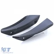 Set di spoiler anteriore paraurti sportivo nero lucido adatto per Mercedes Classe A W176-image-6192283