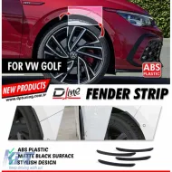 image-28-Set di strisce parafango per Golf 7 Nero opaco ABS / 2012-2020 (4 pezzi)