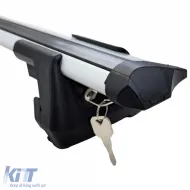 Set di traverse in alluminio adatto per barre del tetto per Ford Ranger T6 T7 T8 2012-2022-image-6208353