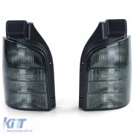 Set klare Glühbirnen Rücklichter mit schwarzem Rauch, geeignet für VW Bus T5 2003-2009 mit Heckklappe-image-6190618