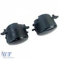 Set Klarglas-Nebelscheinwerfer Schwarz, geeignet für Opel Astra G H OPC Corsa D Agila-image-6209519