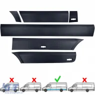 Set mit 6 Stück Stoßleisten links, geeignet für Mercedes Sprinter W906 06-18 Long-image-6210920