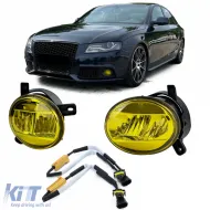 image-18-Set mit klarem Glas-LED-Nebelscheinwerfer in Gelb, geeignet für Audi A4 8K, A6 4F, Q5, Seat Exeo
