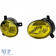 Set mit klarem Glas-LED-Nebelscheinwerfer in Gelb, geeignet für Audi A4 8K, A6 4F, Q5, Seat Exeo-image-6210872