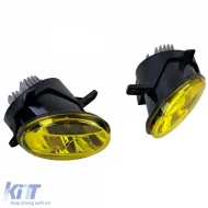 Set mit klarem Glas-LED-Nebelscheinwerfer in Gelb, geeignet für Audi A4 8K, A6 4F, Q5, Seat Exeo-image-6210875