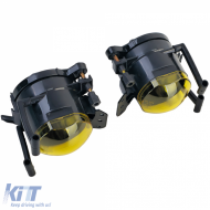 Set mit klarem Glas und gelben Nebelscheinwerfern, geeignet für BMW X3 E83 mit M-Paket 04-06-image-6197564