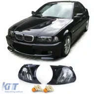 image-51-Set mit klaren Glasblinkern in schwarzem Rauch, geeignet für BMW 3er E46 Coupe Cabriolet 2001-2003