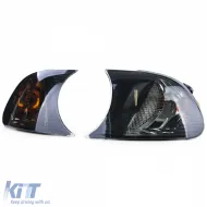 Set mit klaren Glasblinkern in schwarzem Rauch, geeignet für BMW 3er E46 Coupe Cabriolet 2001-2003-image-6206258