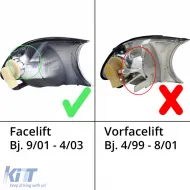 Set mit klaren Glasblinkern in schwarzem Rauch, geeignet für BMW 3er E46 Coupe Cabriolet 2001-2003-image-6206263