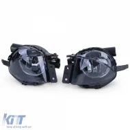 image-66-Set mit klaren Gläsern und schwarzem Rauch für Nebelscheinwerfer, geeignet für BMW 3er E90 E91 05-08