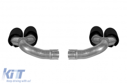 Set of black Cayenne S type tips suitable for Porsche Cayenne after 2018-image-6212553