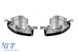 Set of black M Performance Design Design tips suitable for BMW 3 Series G20, G21 340i after 2019, 4 Series G22 coupe, G23 convertible, G26 Gran Coupe after 2020-image-6155898