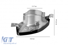 Set of black M Performance Design Design tips suitable for BMW 3 Series G20, G21 340i after 2019, 4 Series G22 coupe, G23 convertible, G26 Gran Coupe after 2020-image-6155900