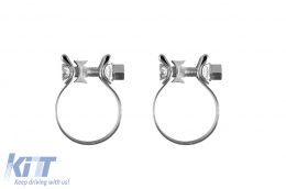 Set of black RS-style exhaust tips suitable for Audi A3 Sportback 2017-2020, A4 after 2015, A5 Sportback, Coupe, Cabrio after 2016-image-6157092