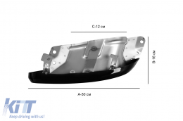 Set of black tips suitable for BMW X5 G05, X7 G07 after 2018, X6 G06 after 2020-image-6155916
