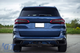 Set of black tips suitable for BMW X5 G05, X7 G07 after 2018, X6 G06 after 2020-image-6155918