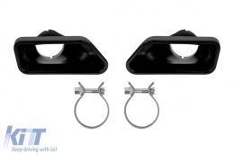 image-29-Set of black tips type 550i suitable for BMW 5 Series F10, F11 2010-2017, left and right