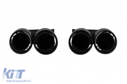 Set of black tips type 958 suitable for Porsche Cayenne 2010-2014-image-6212541