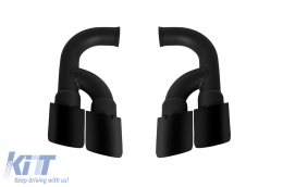 Set of black tips type 958 suitable for Porsche Cayenne 2010-2014-image-6212542