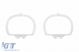 Set of light guides suitable for small ring on BMW Series 1 F20 2010-2019 for the model with factory xenon, left and right - ABBMHL6009791