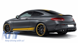 Set Pegatina laterales Y Superior Amarillo mate Para Mercedes C205 A205 2014+-image-6036979