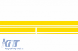 Set Sticker Side Decals and Upper Bonnet Roof Tailgate Matte Yellow suitable for Mercedes CLA W117 C117 X117 (13-16) W176 (12-18) A45 Design Edition 1-image-6036373