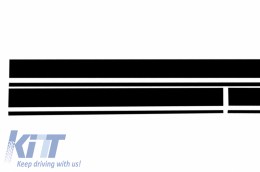 Set Sticker Side Decals&Upper Bonnet Roof Tailgate Matte Black suitable for MERCEDES Benz CLA W117 C117 X117 (13-16) W176 (12-18) 45 A-Design Edition 1-image-6036366