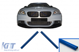 Set V-Brace Ornaments Grille Stripes Inserts Trim suitable for BMW 1 2 3 4 5 6 7 Series Blue - FTRBMB
