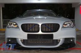 Set V-Strebe Ornamente Kühlergrill Streifen Einsätze Zierleiste für BMW 1 2 3 4 5 6 7 Serie Blau-image-6096246