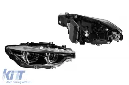 Set von Tuning-LED-Scheinwerfern geeignet für BMW 3er Reihe F30, F31 2013-2015 mit schwarzem Gehäuse, geeignet für das Modell mit Halogenscheinwerfern-image-6148813