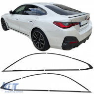 Shadow Line trim strips set gloss black for 4 Series BMW G26 Gran Coupe - ODETB6014126