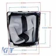 Shift Boot With Plastic Base Suitable for Ford Focus MK2 04-11 Black / Chrome GK1305-image-6305412