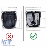 Shift Boot With Plastic Base Suitable for Ford Focus MK2 04-11 Black / Chrome GK1305-image-6305413