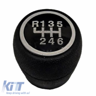 Shift Knob Black/Chrome suitable for Fiat Grande Punto Evo / Linea with 6 Speed BRN1133