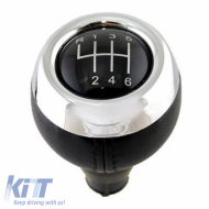 Shift Knob Black/Chrome suitable for Mini Cooper R55/R56/R57/R58/R59/R60 with 6 Speed GK1403