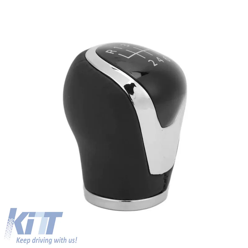 Shift Knob Black/Chrome suitable for Nissan Qashqai J11 5 with 6 Speed GK3174