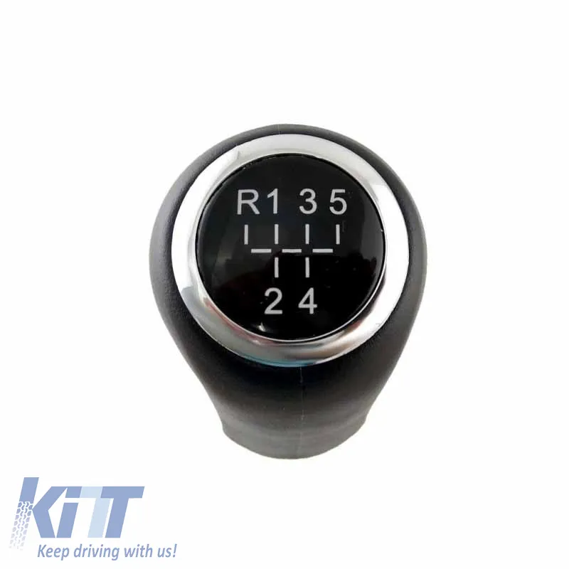 Shift Knob Black/Chrome suitable for Opel Astra H, Corsa D, Zafira B with 5 Speed GK0911