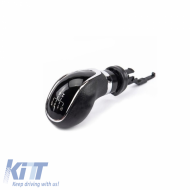 Shift Knob Black/Chrome suitable for Opel Astra J, Insignia 08-17 / Meriva B 10-17 / Zafira C 11-19 With 5 Speed GK3015