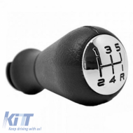 Shift Knob Black/Chrome suitable for Peugeot 106, 206, 306, 406 With 5 Speed BRN1124
