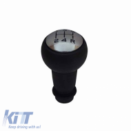 Shift Knob Black/Chrome suitable for Peugeot 206, 207, 301, 307, 308, 407, Partner with 5 Speed BRN1123